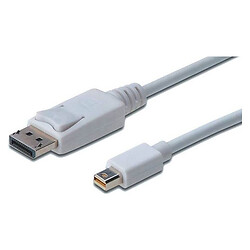 Кабель Digitus AK-340102-010-W, Mini DisplayPort, DisplayPort, 1.0 м., Белый