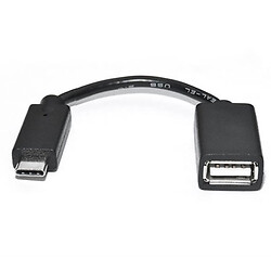 OTG кабель REAL-EL EL123500030, Type-C, USB, 0.1 м., Чорний