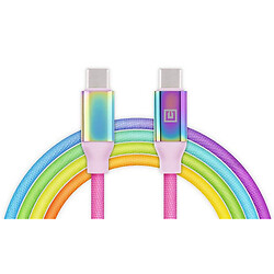 USB кабель REAL-EL Premium Rainbow EL123500053, Type-C, 1.0 м., Малюнок