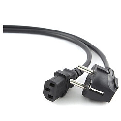 Мережевий кабель живлення Cablexpert PC-186-VDE, 1.8 м., Чорний