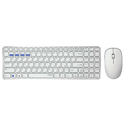 Клавіатура та миша Rapoo 9300M, Білий