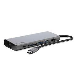USB Hub Belkin Travel F4U092BTSGY, Серый