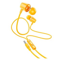 Навушники Hoco M107 Discoverer, З мікрофоном, Жовтий