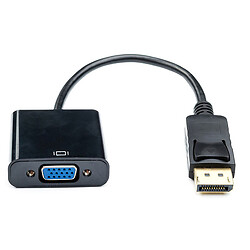 Адаптер Atcom 16851 DisplayPort-VGA, 0.1 м., Чорний