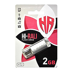 USB Flash Hi-Rali Rocket Series, 2 Гб., Срібний