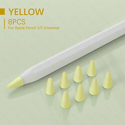 Чехол (накладка) Apple Pencil 1 / Pencil 2, Goojodoq, Желтый
