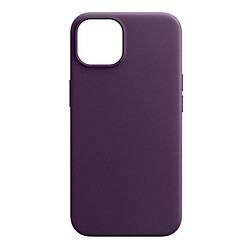 Чохол (накладка) Apple iPhone 14, Armorstandart Fake Leather, Dark Cherry, Фіолетовий