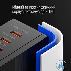 Мережева зарядна станція ColorWay CHS041PD, Чорний - № 10