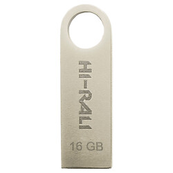 USB Flash Hi-Rali Shuttle, 16 Гб., Срібний