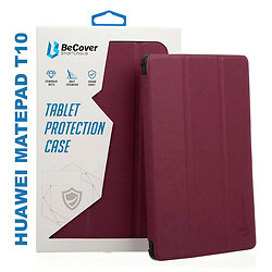 Чохол (книжка) Huawei MatePad T10, BeCover Smart, Red Wine, Червоний