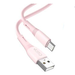 USB кабель XO NB225, Type-C, 1.0 м., Рожевий
