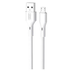 USB кабель XO NB230 Rock Series, MicroUSB, 1.0 м., Белый