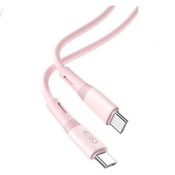USB кабель XO NB-Q226B, Type-C, 1.0 м., Розовый
