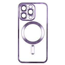Чохол (накладка) Apple iPhone 14, Metallic Full Camera, MagSafe, Фіолетовий
