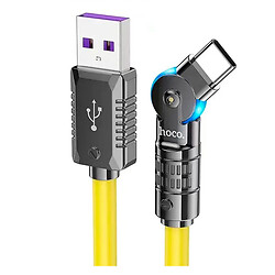 USB кабель Hoco U118, Type-C, 1.2 м., Желтый