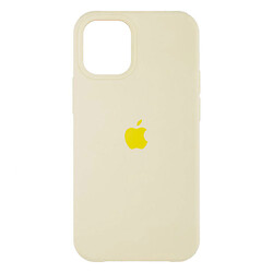 Чохол (накладка) Apple iPhone 12, Original Soft Case, Crem Yellow, Жовтий