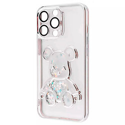 Чохол (накладка) Apple iPhone 11 Pro Max, Shining Bear, Срібний