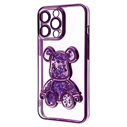 Чохол (накладка) Apple iPhone 12, Shining Bear, Violet, Фіолетовий