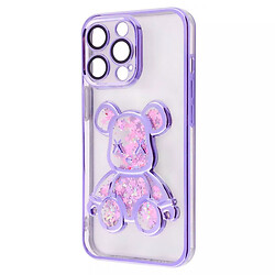 Чохол (накладка) Apple iPhone 13, Shining Bear, Dark Purple, Фіолетовий