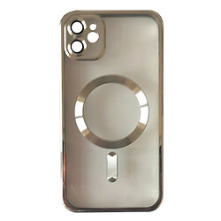 Чохол (накладка) Apple iPhone 11, FIBRA Chrome, MagSafe, Срібний