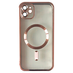 Чохол (накладка) Apple iPhone 12, FIBRA Chrome, Rose Gold, MagSafe, Рожевий