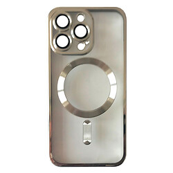 Чохол (накладка) Apple iPhone 13 Pro, FIBRA Chrome, MagSafe, Срібний