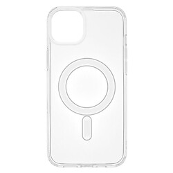 Чохол (накладка) Apple iPhone 15 Plus, Silicone Classic Case, MagSafe, Прозорий