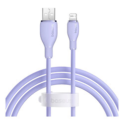 USB кабель Baseus P10355700511-00 Pudding Apple iPhone SE 2022 / iPhone 14 Pro Max / iPhone 14 Plus / iPhone 14 Pro / iPhone 14 / iPhone 13 Pro / iPhone 13 Mini / iPhone 13 / iPhone 13 Pro Max / iPhone 12 Mini, Lightning, 1.2 м., Фиолетовый