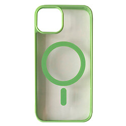 Чохол (накладка) Apple iPhone 14, Cristal Case Guard, Mint Green, MagSafe, Зелений