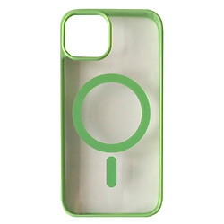 Чохол (накладка) Apple iPhone 14 Plus, Cristal Case Guard, Mint Green, MagSafe, Зелений