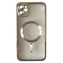 Чохол (накладка) Apple iPhone 12, FIBRA Chrome, MagSafe, Срібний