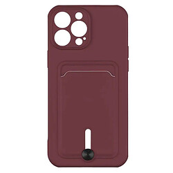 Чехол (накладка) Apple iPhone 12 Pro Max, Colorfull Pocket Card, Maroon, Бордовый