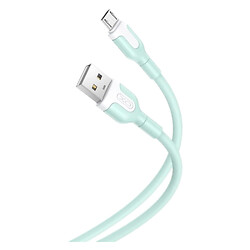 USB кабель XO NB212, MicroUSB, 1.0 м., Зелений