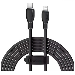 USB кабель Baseus P10355701111-00 Pudding Apple iPhone SE 2022 / iPhone 14 Pro Max / iPhone 14 Plus / iPhone 14 Pro / iPhone 14 / iPhone 13 Pro / iPhone 13 Mini / iPhone 13 / iPhone 13 Pro Max / iPhone 12 Mini, Lightning, 1.2 м., Чорний
