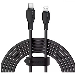 USB кабель Baseus P10355701111-01 Pudding Apple iPhone SE 2022 / iPhone 14 Pro Max / iPhone 14 Plus / iPhone 14 Pro / iPhone 14 / iPhone 13 Pro / iPhone 13 Mini / iPhone 13 / iPhone 13 Pro Max / iPhone 12 Mini, Lightning, 2.0 м., Чорний