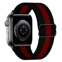 Ремінець Apple Watch 42 / Watch 44, Hoco iWatch WA04, Black Red, Чорний