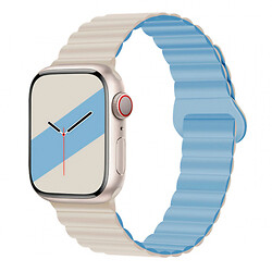 Ремінець Apple Watch 38 / Watch 40, Hoco iWatch WA22, White Blue, Білий