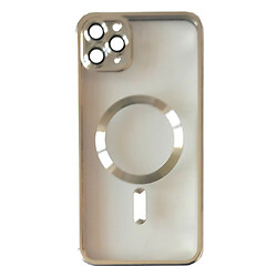 Чохол (накладка) Apple iPhone 11 Pro Max, FIBRA Chrome, MagSafe, Срібний