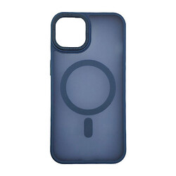 Чохол (накладка) Apple iPhone 13, Stiff Cover Colorful Matte, MagSafe, Синій