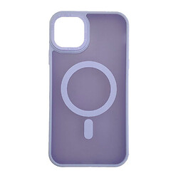 Чохол (накладка) Apple iPhone 14, Stiff Cover Colorful Matte, Light Violet, MagSafe, Фіолетовий