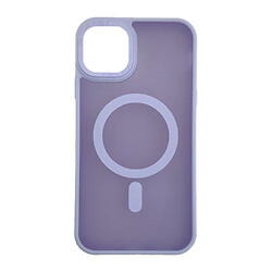 Чохол (накладка) Apple iPhone 14 Pro, Stiff Cover Colorful Matte, Light Violet, MagSafe, Фіолетовий