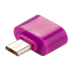 OTG адаптер RS060, MicroUSB, USB, Фиолетовый