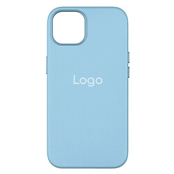 Чехол (накладка) Apple iPhone 14 Pro Max, Leather Case Color, MagSafe, Sky Blue, Голубой