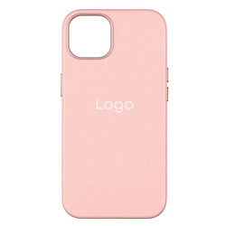 Чохол (накладка) Apple iPhone 15 Plus, Leather Case Color, Sand Pink, MagSafe, Рожевий