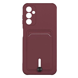 Чехол (накладка) Samsung A145 Galaxy A14, Colorfull Pocket Card, Maroon, Бордовый