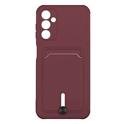 Чохол (накладка) Samsung A145 Galaxy A14, Colorfull Pocket Card, Maroon, Бордовий