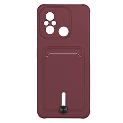 Чохол (накладка) Xiaomi Redmi 12C, Colorfull Pocket Card, Maroon, Бордовий