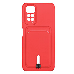 Чохол (накладка) Xiaomi Redmi Note 11 / Redmi Note 11S, Colorfull Pocket Card, Червоний