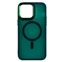 Чохол (накладка) Apple iPhone 15, Color Chrome Case, MagSafe, Зелений
