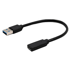 Адаптер Cablexpert A-USB3-AMCF-01, USB, Type-C, 0.1 м., Чорний